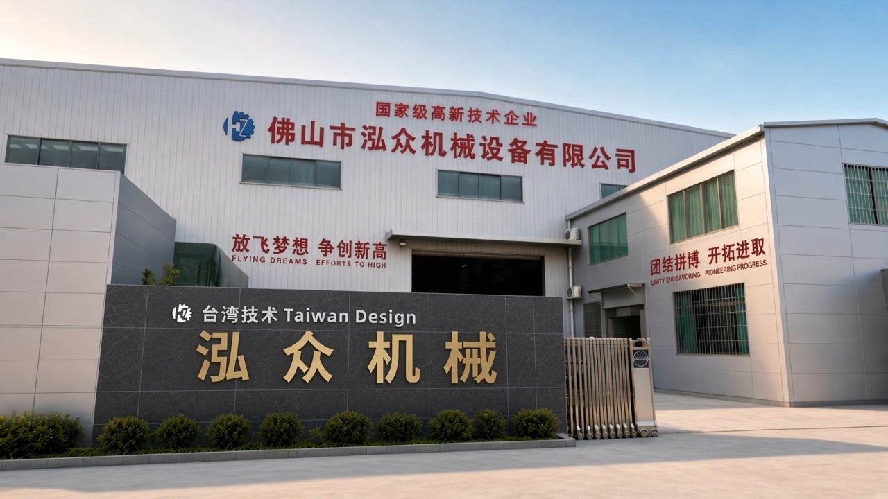 Hongzhong Machinery factory gate in Foshan
